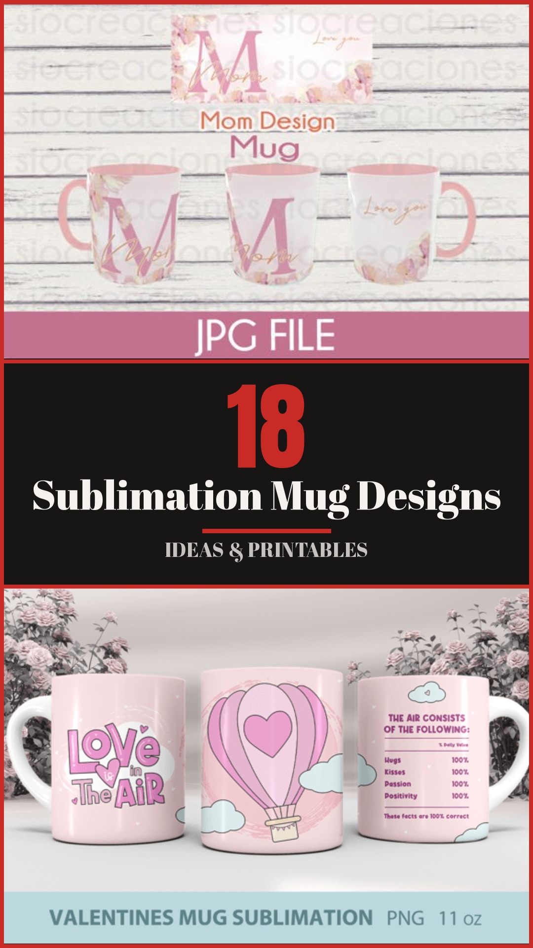 18 Sublimation Mug Designs